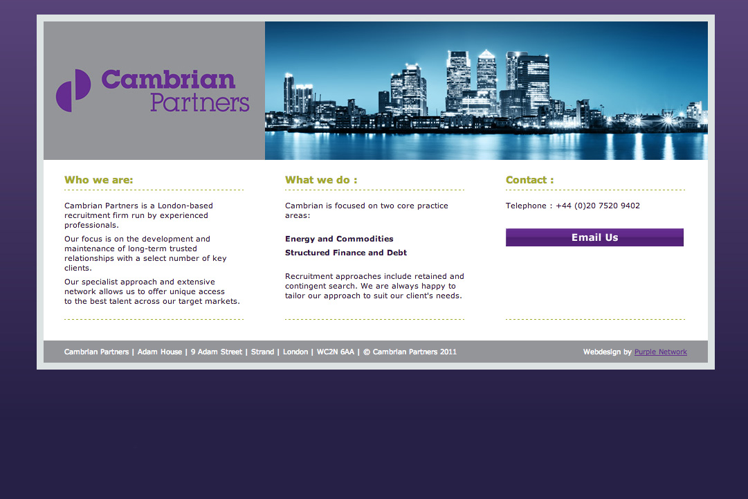 Brochure Website for Recruitment Consultants