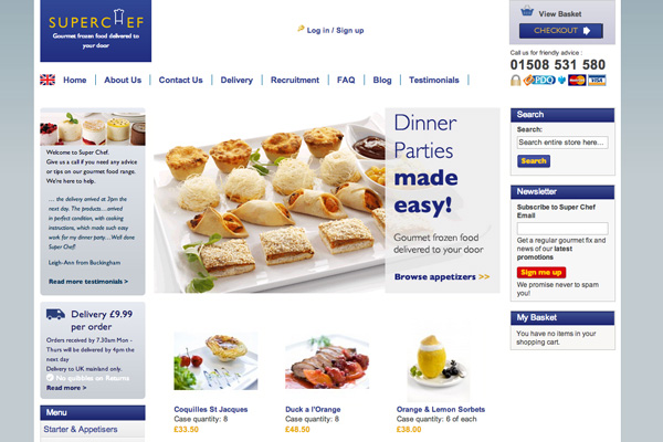 Online shop for Frozen Food Delivery