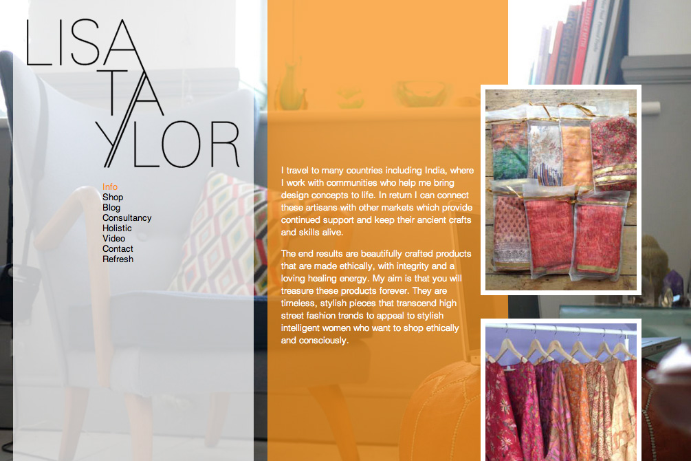 Fashion Consultant Portfolio Website Design with wordpress